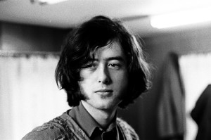 DETROIT, MI - AUGUST 10 : Guitarist Jimmy Page of the rock band "The Yardbirds" poses for a portrait before their show at  Green's Pavilion in Lakeview Park on August 10, 1966 in Manitou Beach, MI. (Photo by Michael Ochs Archives/Getty Images)